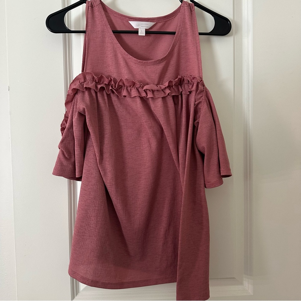 LC Lauren Conrad Dusty Rose Blouse